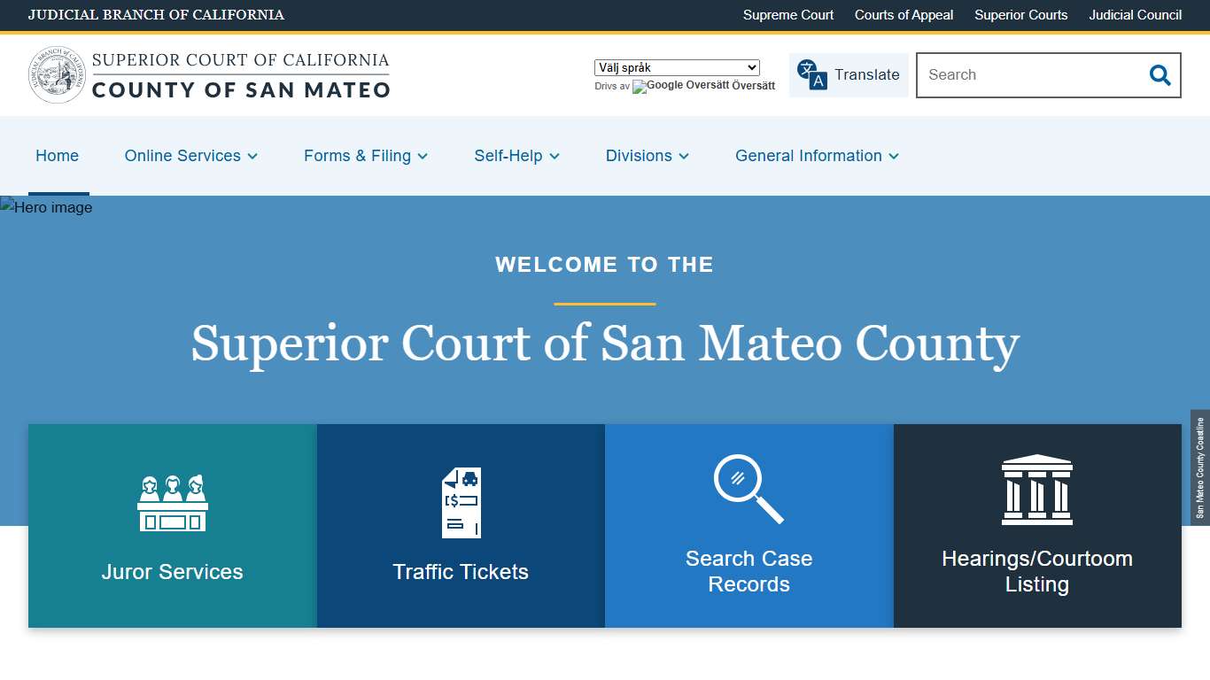 Home Superior Court of California County of San Mateo